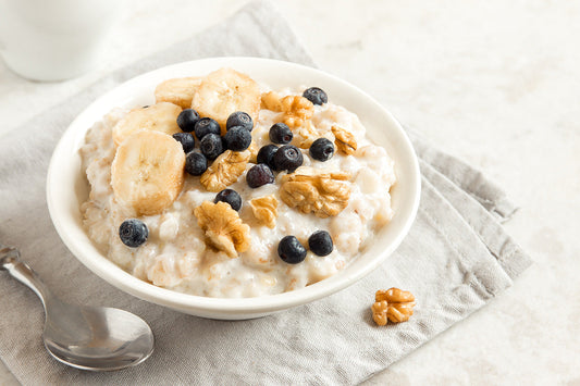 Porridge mit Wasser zubereiten