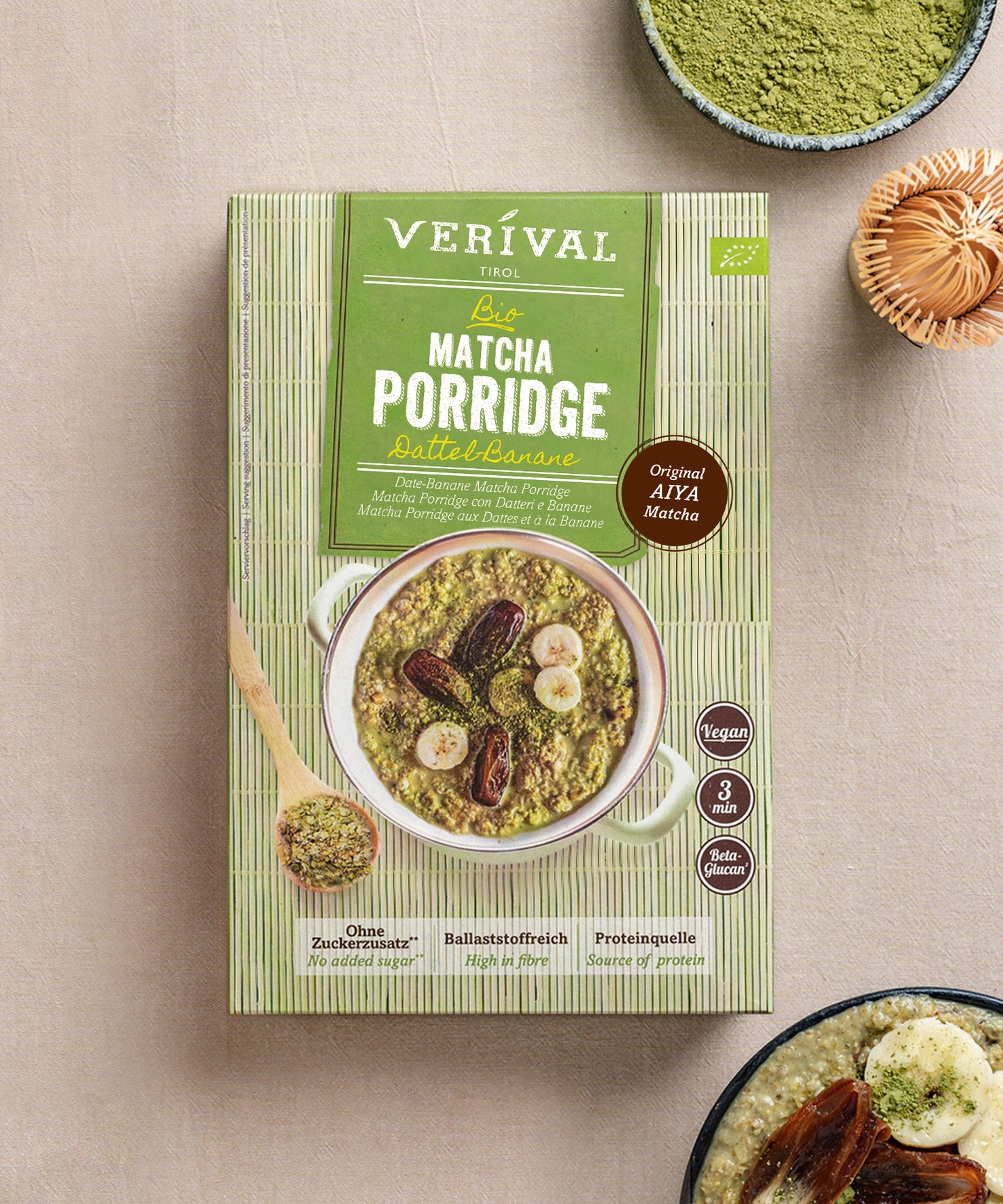 Bio Matcha Porridge Date-Banana