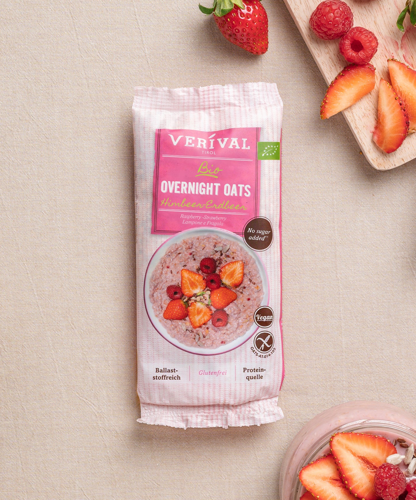 Bio Overnight Oats Raspberry-Strawberry