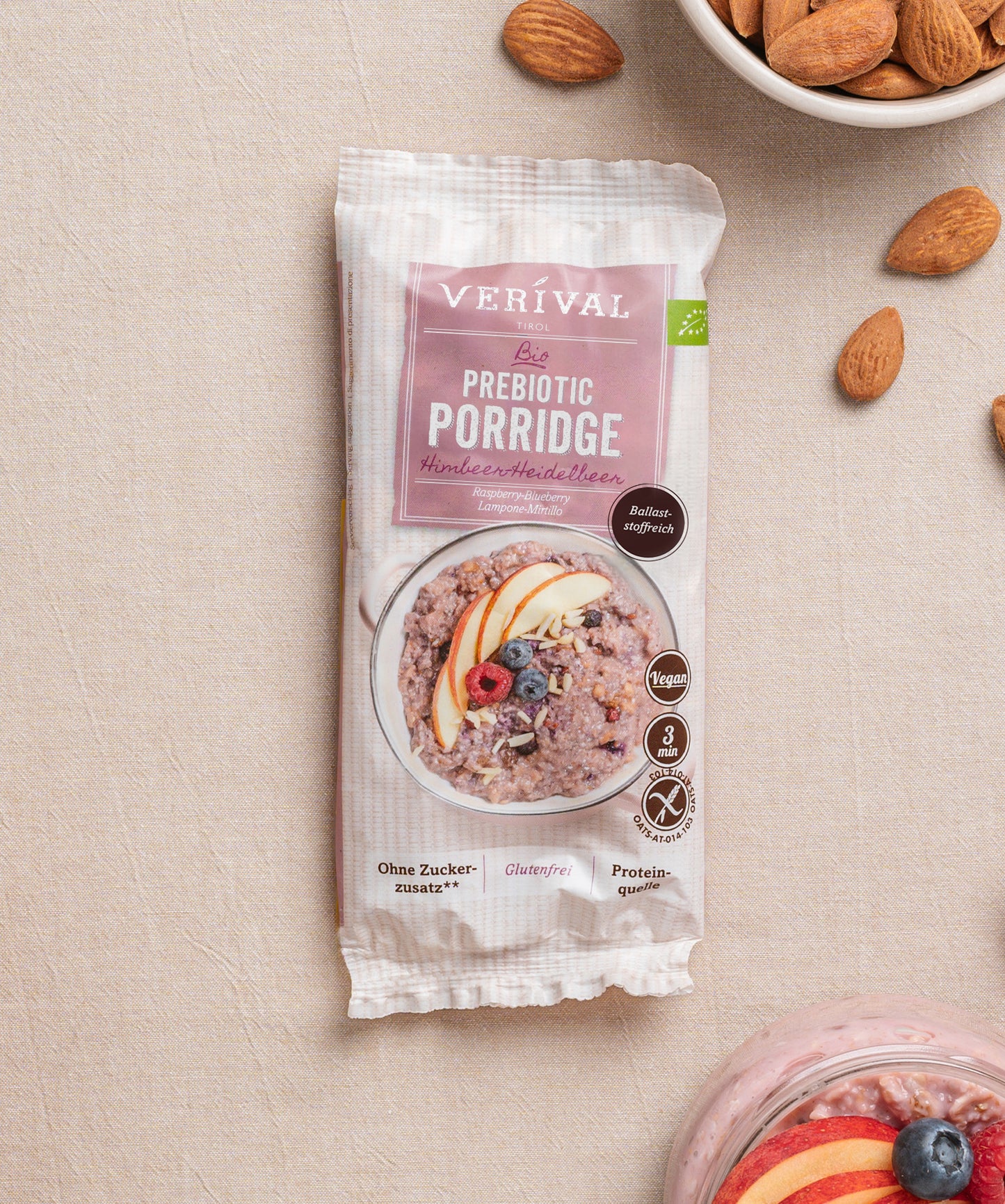 Bio Prebiotic Porridge Himbeer-Heidelbeer